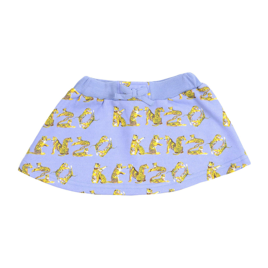 Kenzo Kids Logo Print Skater Skirt