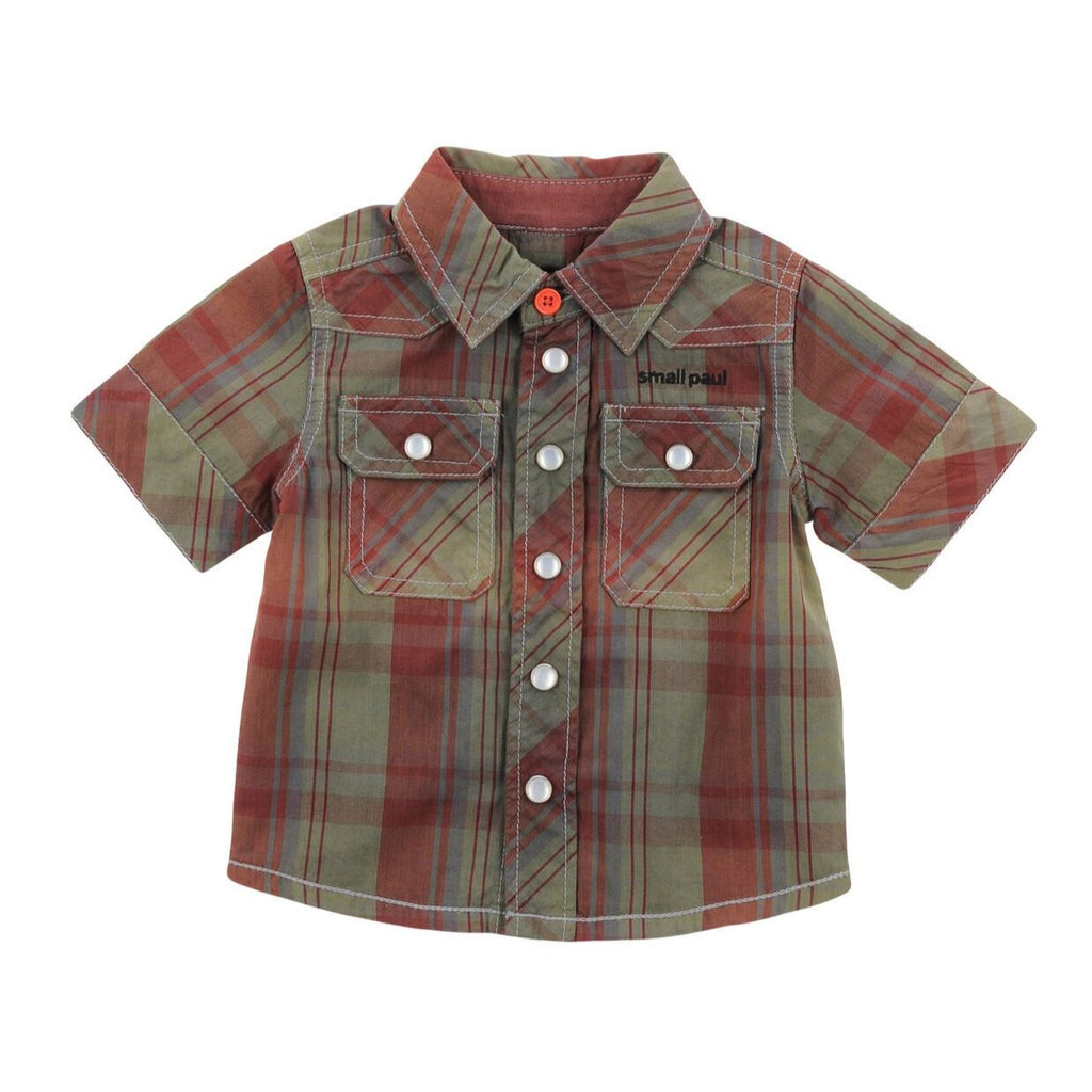 Small Paul Check Baby Shirt