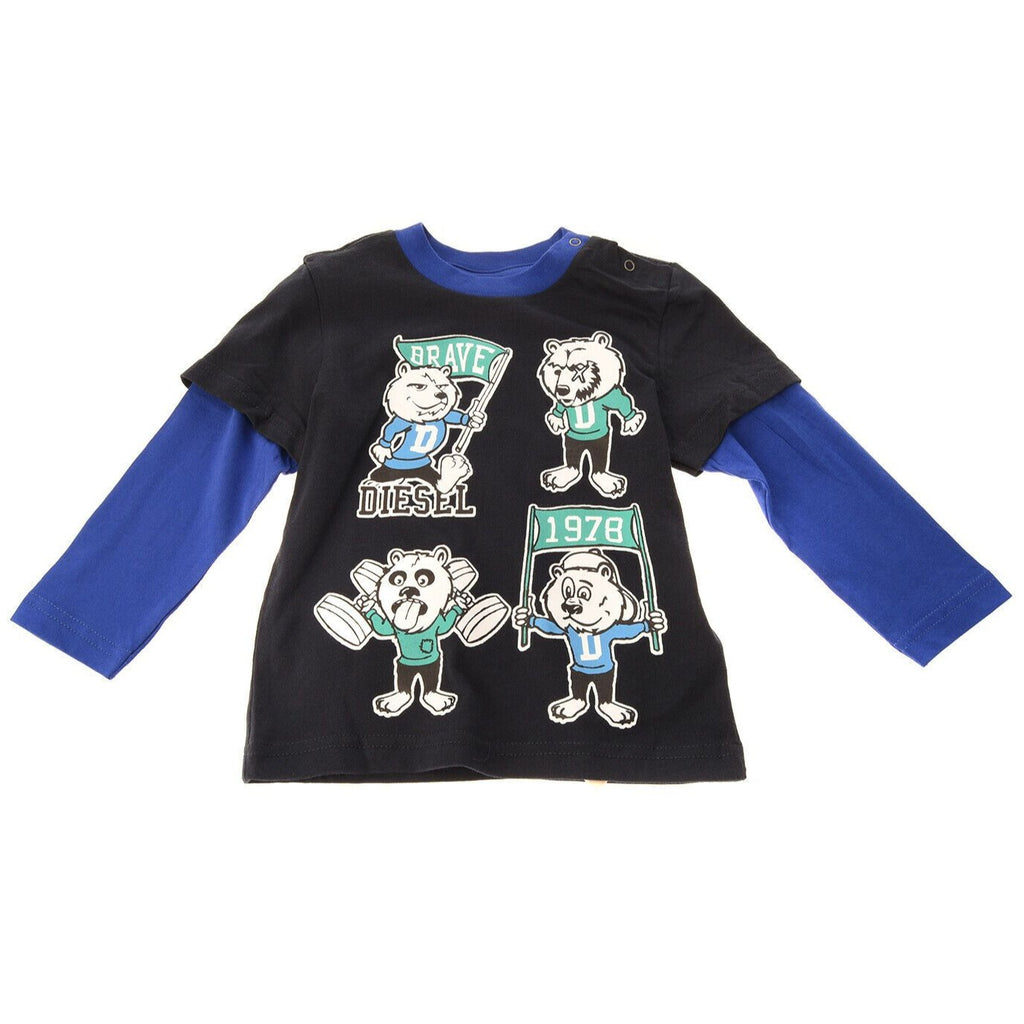 Diesel Brave Baby Boy Logo Top